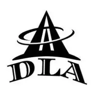 Stylized black logo with the letters 