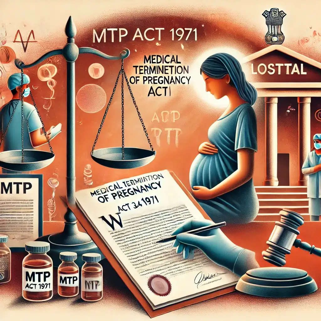 Scales, pregnant woman, doctor, document titled