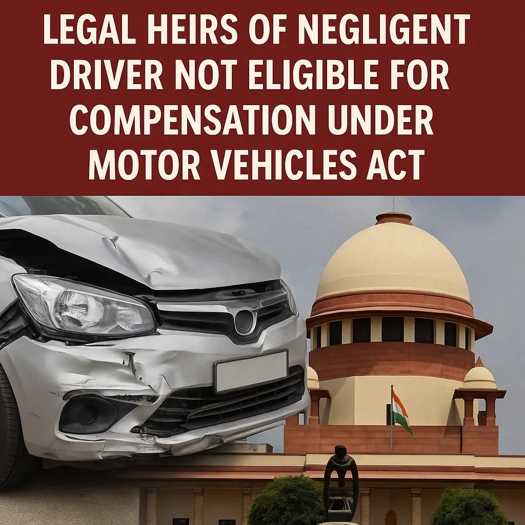 Supreme Court: Legal Heirs of Negligent Driver Not Eligible for Compensation Under Motor Vehicles Act