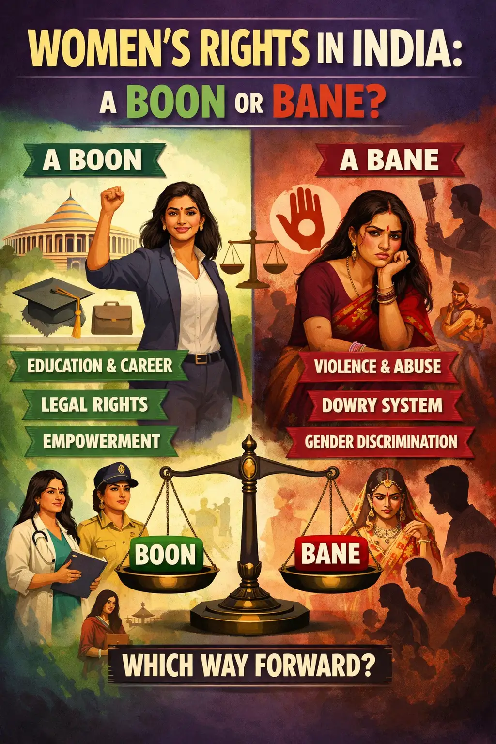 WOMEN’S RIGHT IN INDIA: A BOON OR BANE 